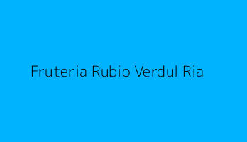 Fruteria Rubio Verdul Ria